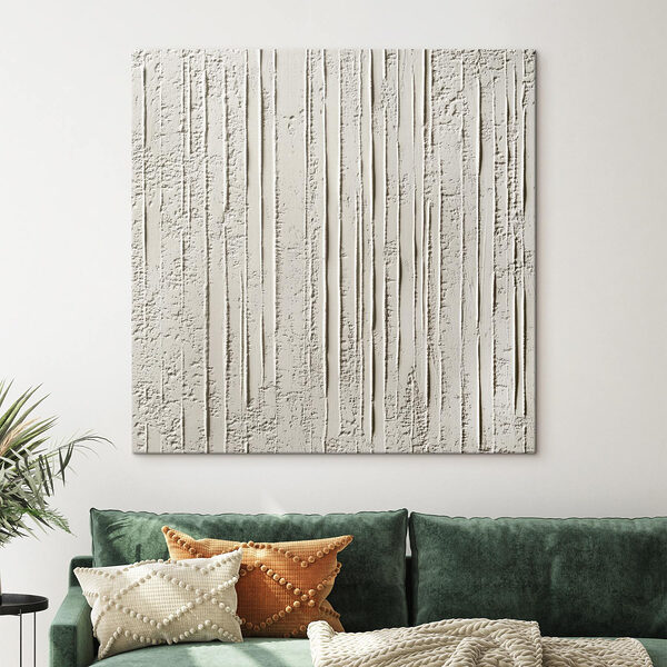 Mur blanc avec lignes Tableaux Mur blanc avec lignes
