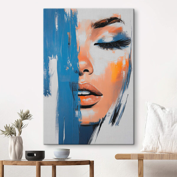 Peinture d'un visage de femme Tableaux Peinture d'un visage de femme