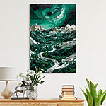 Tableaux Paysage avec arbres et montagnes