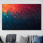 Tableaux Motif triangulaire coloré avec lumière