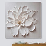 Tableaux Fleur blanche en papier
