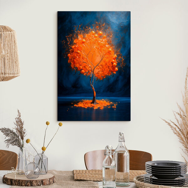 Arbre avec des oranges au milieu Tableaux Arbre avec des oranges au milieu