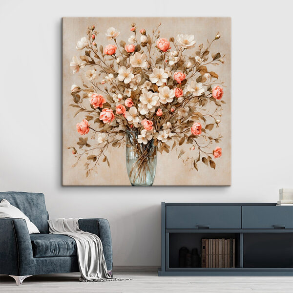 Peinture de fleurs dans un vase Tableaux Peinture de fleurs dans un vase