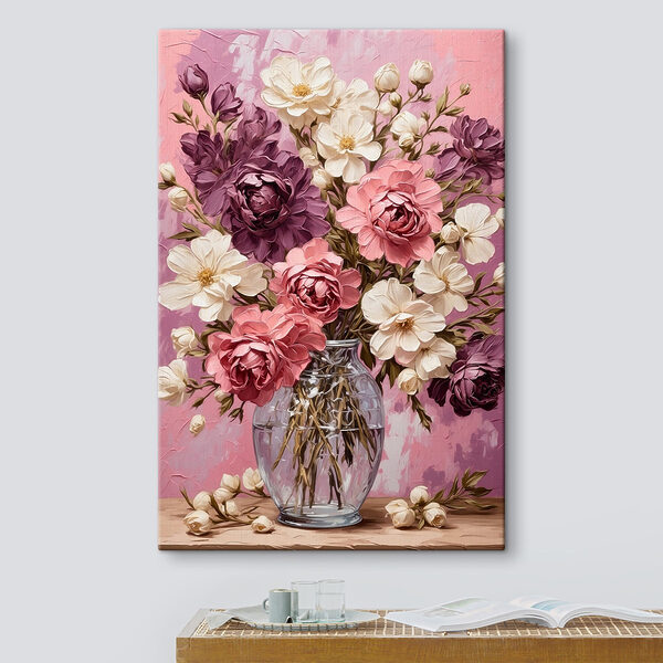 Peinture de fleurs dans un vase Tableaux Peinture de fleurs dans un vase