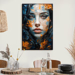 Tableaux Femme avec de la peinture sur le visage
