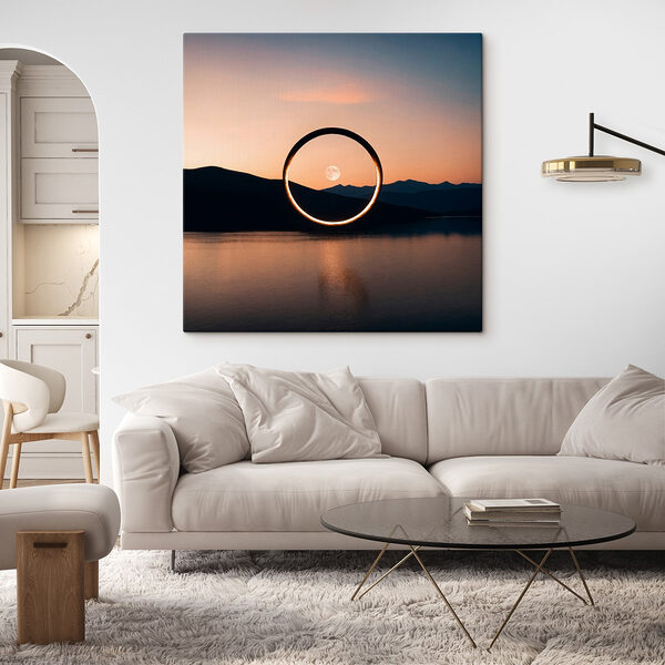 Cercle dans l'air au-dessus de l'eau Tableaux Cercle dans l'air au-dessus de l'eau
