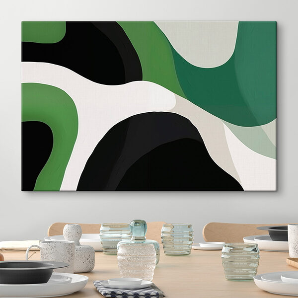 Fond vert et blanc Tableaux Fond vert et blanc