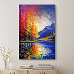 Tableaux Peinture d'un paysage coloré
