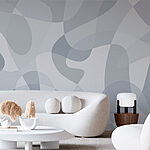 Papier peint Fond gris et blanc