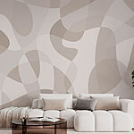Papier peint Fond blanc et gris