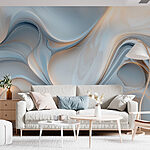 Papier peint Fond blanc et gris tourbillonnant