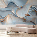 Papier peint Fond blanc et gris tourbillonnant