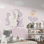 Papier peint Licorne et ballerine