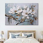 Tableaux Peinture de fleurs blanches sur une branche