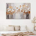 Tableaux Peinture de fleurs sur un mur