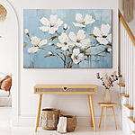 Tableaux Peinture de fleurs blanches