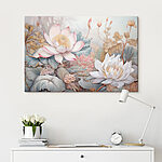 Tableaux Peinture de fleurs et de feuilles