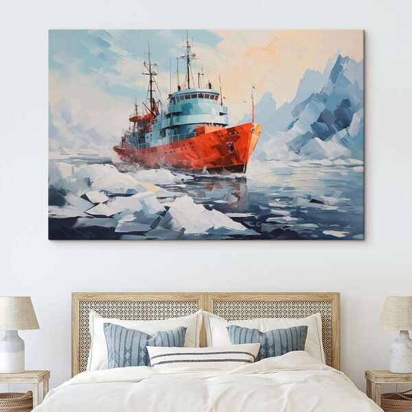 Peinture d'un bateau dans l'eau Tableaux Peinture d'un bateau dans l'eau