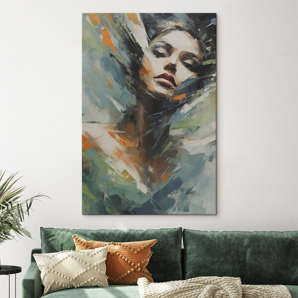 Peinture d'un visage de femme Tableaux Peinture d'un visage de femme