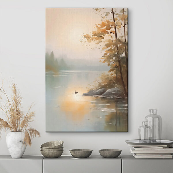 Canard sur un lac Tableaux Canard sur un lac