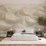 Papier peint Montagne blanche couverte de neige