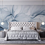 Papier peint Pétales doux dans des teintes apaisantes