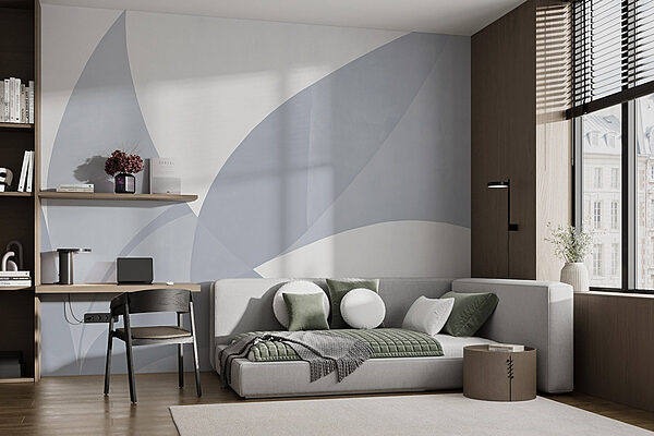 Mur gris et blanc Papier peint Mur gris et blanc