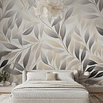 Papier peint Feuillage doux dans des tons sourds.