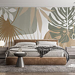 Papier peint Des teintes naturelles et des vibrations tropicales.