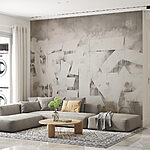 Papier peint Peinture blanche sur un mur