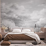 Papier peint Nuages en niveaux de gris