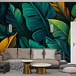 Papier peint Feuillage vibrant aux teintes riches