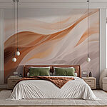 Papier peint Vagues de couleurs douces et fluides