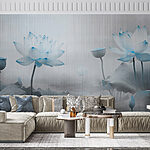 Papier peint Peinture de fleurs et de feuilles