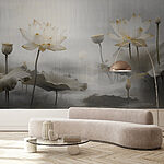Papier peint Lotus serein dans des eaux tranquilles