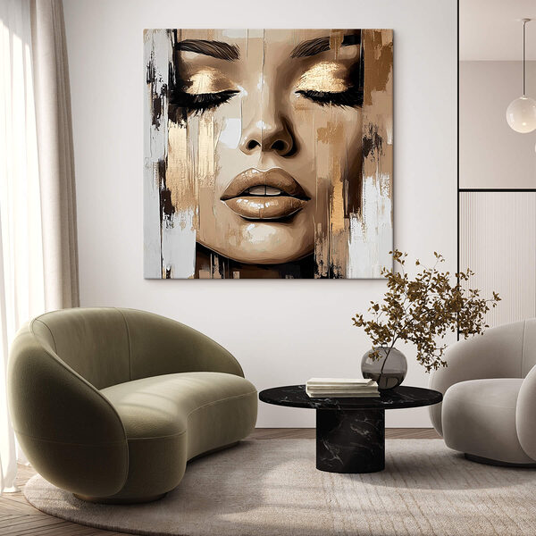 Peinture d'un visage de femme Tableaux Peinture d'un visage de femme