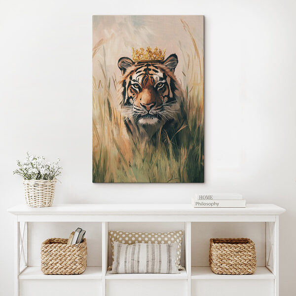 Tigre avec une couronne Tableaux Tigre avec une couronne