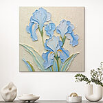 Tableaux Peinture de fleurs sur un mur