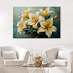 Tableaux Groupe de fleurs blanches
