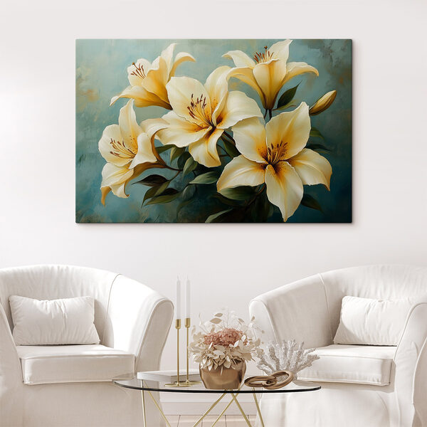 Groupe de fleurs blanches Tableaux Groupe de fleurs blanches