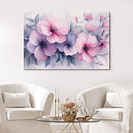 Tableaux Groupe de fleurs roses et violettes