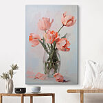 Tableaux Vase de fleurs roses