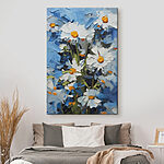 Tableaux Des marguerites lumineuses dans un ciel bleu.