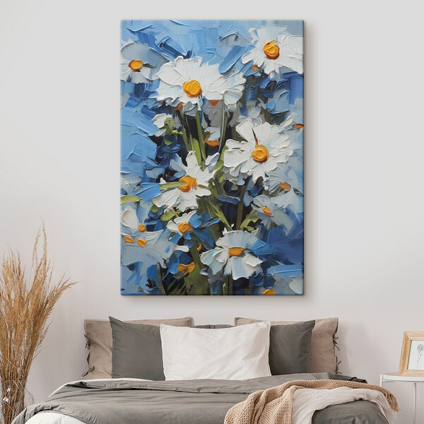 Des marguerites lumineuses dans un ciel bleu Tableaux Des marguerites lumineuses dans un ciel bleu