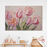 Tableaux Peinture de fleurs roses