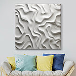 Tableaux Surface blanche avec des lignes ondulées