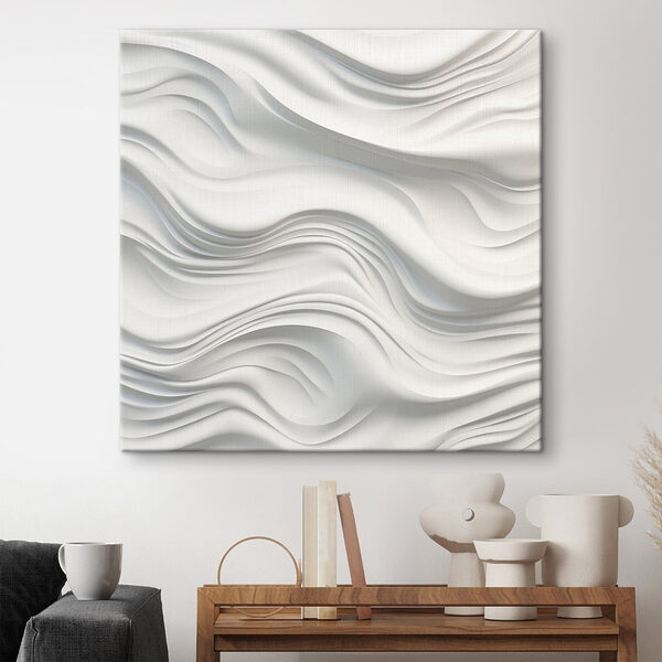 Surface blanche ondulée avec des lignes Tableaux Surface blanche ondulée avec des lignes