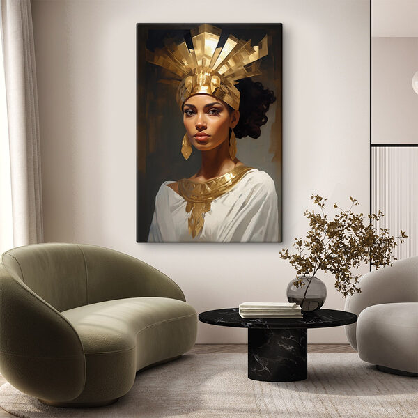 Une beauté majestueuse dans une tenue intemporelle Tableaux Une beauté majestueuse dans une tenue intemporelle