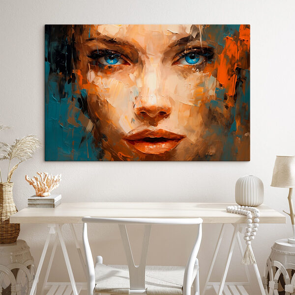 Peinture d'un visage de femme Tableaux Peinture d'un visage de femme