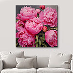 Tableaux Pivoines roses en fleurs dans des teintes douces